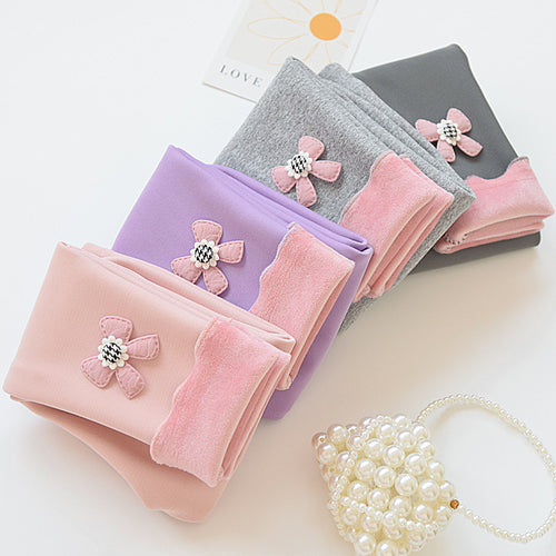Baby leggings with thickened fleece